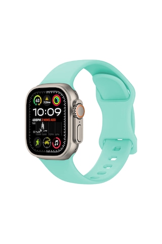 Biriva Home Watch Ultra 49mm Uyumlu Krd-131 Silikon Kordon Strap Kayış-açık Yeşil