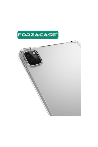 Forzacase Apple Uyumlu iPad Pro 2024 11 İnch İle Anti Shock Silikon Kılıf Şeffaf - Fc014 Şeffaf