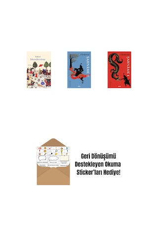 İskendernâme Ciltli + Şahnâme 2 Ciltli + Şahnâme 1 Ciltli + Okuma Sticker'ları