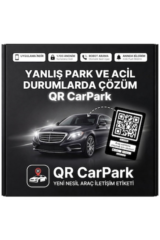Qr Car Park-uyarı -kontrol Araç İletişim Etiketi