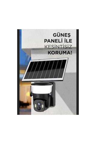 Cmr30 Güvenlik Kamerası Şarjlı Duvar Lambası Görünümlü Güneş Enerjili Dış Mekan Wifi İp Kamerası