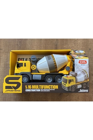 Ctoys Işıklı Ve Sesli Beton Mikseri Sarı Js102
