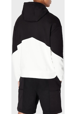 Armani Exchange Erkek Sweat 6rzmlb Zj4xz 22cg Siyah-beyaz Beyaz - Siyah