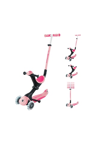 Globber Go Up Deluxe Işıklı Scooter - Pastel Pembe pembe