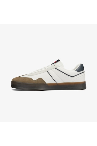Tommy Hilfiger Tommy Jeans The Greenwich Retro Erkek Beyaz Sneaker Düz Em0em01462 Krem