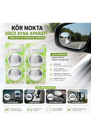 20 Adet Kör Nokta Dikiz Ayna Aparatı -