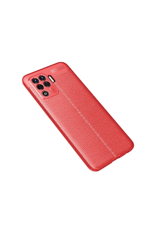 Newface Oppo Reno 5 Lite Kılıf Auto Focus Kapak Glblseme - 41 - Kırmızı