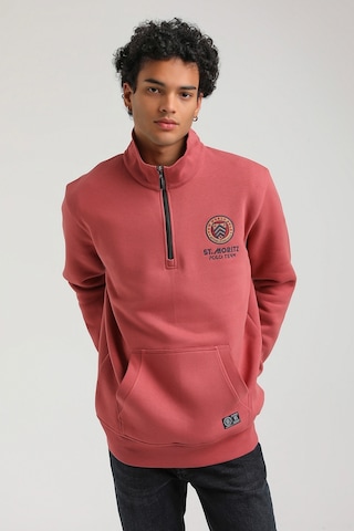 New World Polo Kestane Slim Fit Half-zip Sweatshirt 23fwm64064 - Kiremit