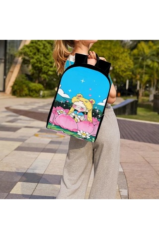 Trendooze Uygun, Siyah Siyah Sırt Seyahat, Sailor Organizasyon Moon Kawaii Karikatür, İş İnç İle, İçin, Genç, Dizüstü Çoklu Cf87 Çantası, Çalışması Bölmeleri Bilgisayara 15.6 İq Siyah