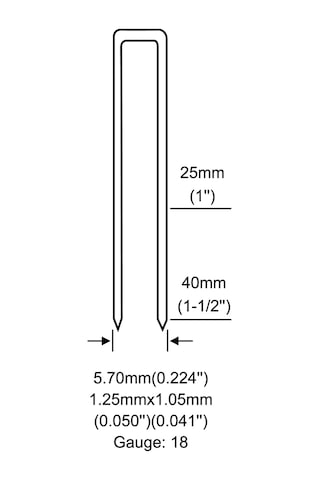 Uno 9040 U Zımba Tabancası 25-40Mm Hafif Tip.