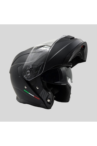 Arwic AR935 Mat Çene Açılır Ece-R 22.06 Motosiklet Kaskı Siyah