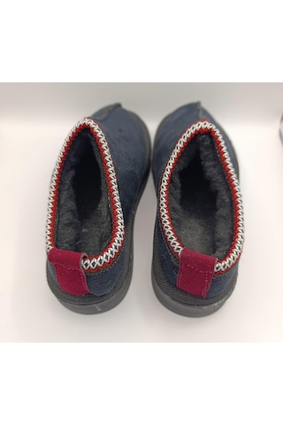 Kadın Lüx Süet İçi Kürklü Kışlık Ugg Modeli Terlik Ayakkabı Siyah