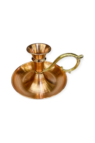 2 Li Bakır Düz Şinanay Mumluk