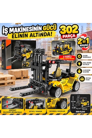 Trendexa 1004573 Forklıft 2ın1 302prç Mac Standart