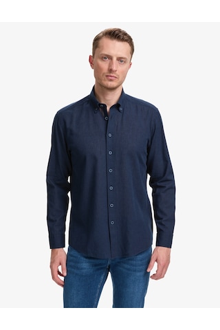 Pierre Cardin Erkek Lacivert Gömlek Desenli 50320941-vr033