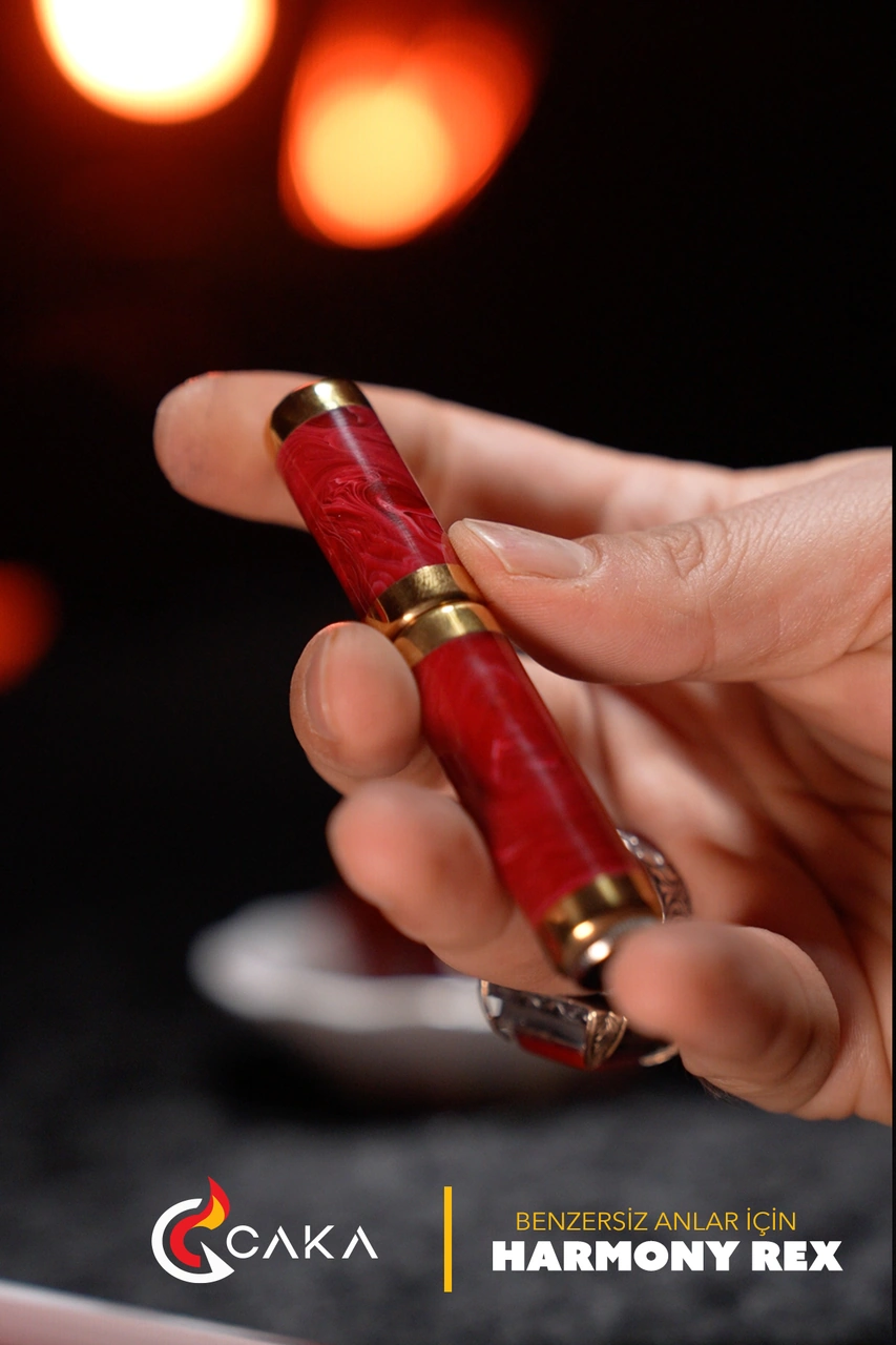Caka Lighter Harmony Rex Kırmızı Benzinli Çakmak Kırmızı