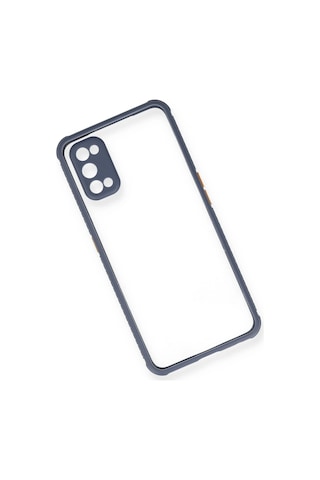 Gld-spt- Newface Realme 7 Pro Kılıf Miami Şeffaf Silikon - Gri