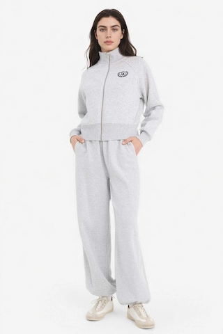 Defacto Loose Fıt Baskılı Fermuarlı Sweatshirt G8117ax26spgr256 Gri-gr256