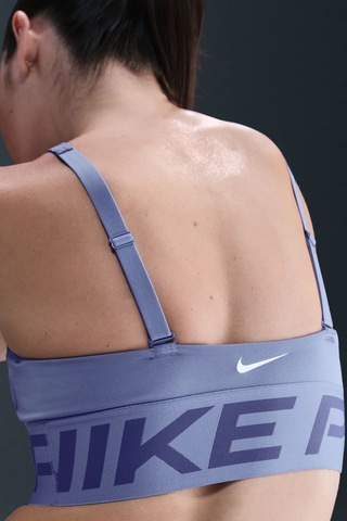 Hf7324-499 Nike Pro Indy Plunge-support Bra Pedli Kadın Spor Bra Lacivert