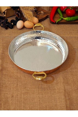 Modabakır Büyük Boy Bakır Tava 27 Cm Model:852741p Bakır