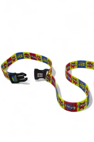 Caramelos Köpek Gezdirme Tasması, Bağlama Kilitli, Anti Shock Bbn Çok Renkli