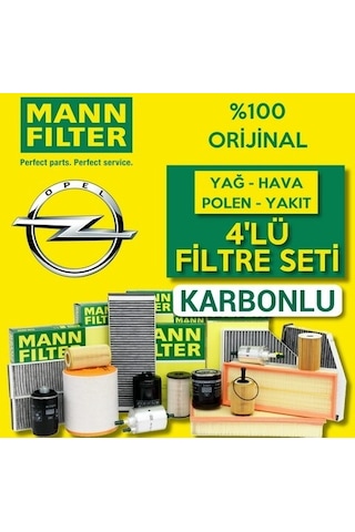 Opel Astra K 1.6 Cdti Mann-Filter Filtre Bakım Seti 2015-2018 (495301229)