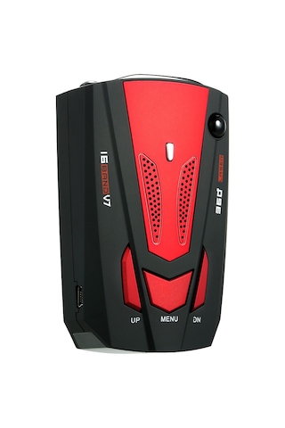 Konesam V7 Arabalık Radar Tespit Cihazı, İngilizce-rusça Desteği, Kırmızı Renk