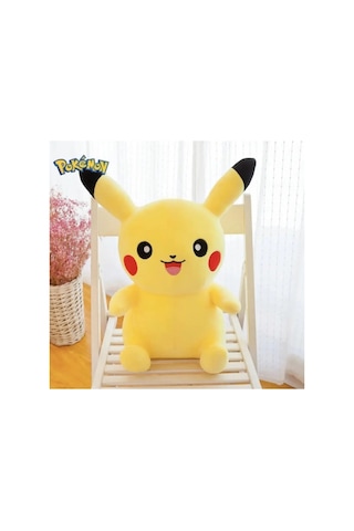 Büyük Boy Pikachu Peluş Oyuncak Pikaçu Oyuncak 35 Cm Sarı