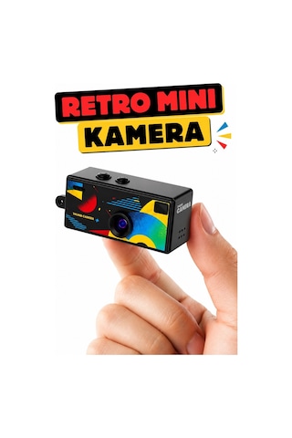 Robeve 1080p Hd Video Kayıt 130 Geniş Açı Retro Mini Dijital Kamera