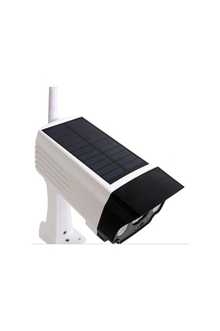 Güneş Enerjili 20w Led'li Gerçekçi Maket Kamera - Caydırıcı Sahte Kamera
