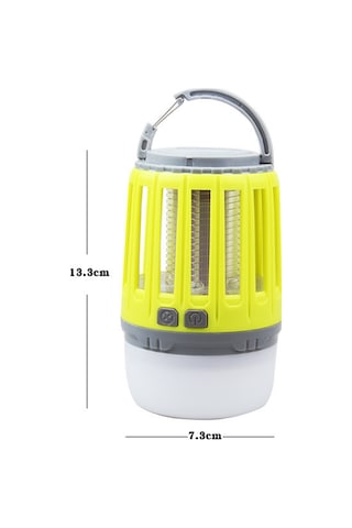 Lemestar Sarı Usb Şarjlı Dışarıda Kamp Için Led Işık Ve Elektrik Şoku İle Haşere Öldürücü, Ipx4 Su Geçirmez, Çok Amaçlı Kullanım