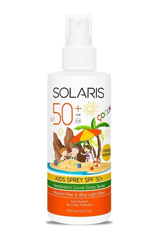 Çocuk Güneş Kremi Kolay Emilen Sprey Spf 50 Hassas Ciltler Için Yüksek Koruma 150 Ml