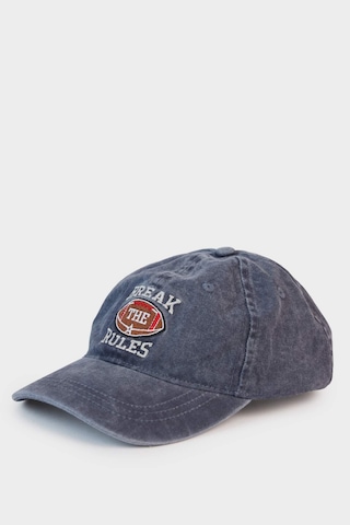 Defacto Nakışlı Pamuklu Denim Cap Şapka Erkek Çocuk G0839a826smbe303 Mavi-be303