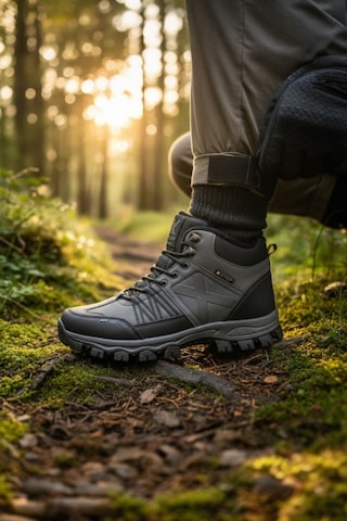 Enoch Erkek Su Geçirmez Kürklü Waterproof Outdoor Trekking Ve Dağcı Botu Lacivert