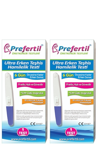 Ultra Erken Teşhis Gebelik/hamilelik Testi - 2 Kutu 2 Test