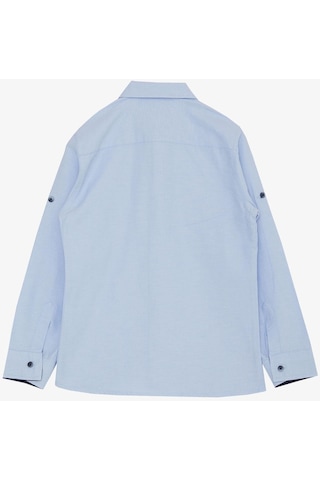Breeze Erkek Çocuk Gömlek Papyonlu 8-12 Yaş Açık Mavi