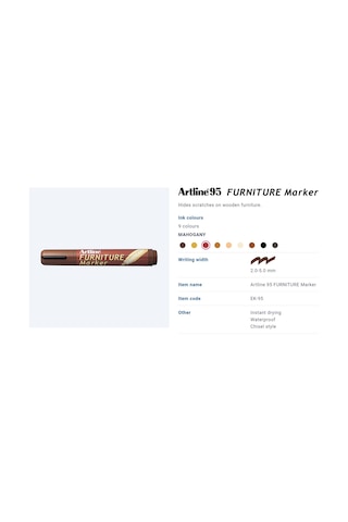 Ahşap Rötuş Kalemi Mobilya Tamiri Ve Rötuş Boyası Maun - Mahogany Ek95