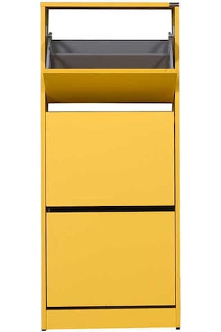 Flat Duo 3 Katlı Ayakkabılık Dolabı - Hardal