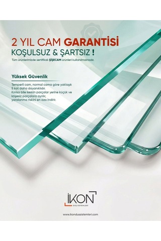 Siyah Nervürlü Cam Yan Panel / Separatör Gümüş Metalik