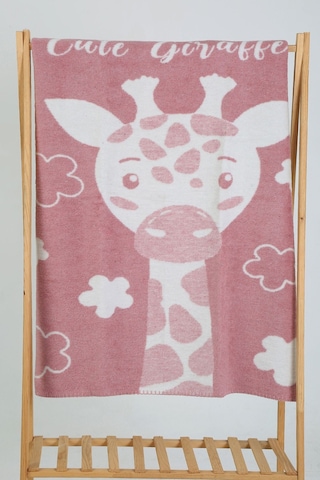 Yumuşak Bebek Çocuk Battaniyesi Mevsimlik 90x100 Cm Pembe