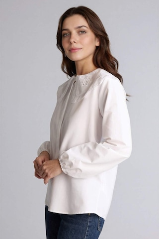 Defacto Regular Fıt Poplin Uzun Kollu Tunik H0281ax26spwt32 Beyaz-wt32