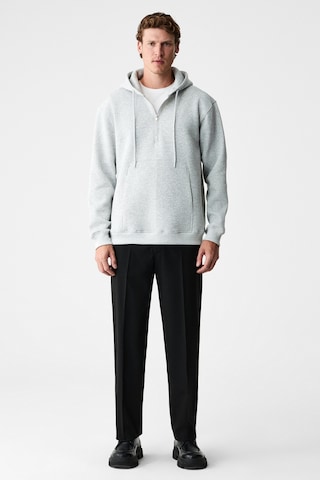 Grimelange Justus Erkek Kapüşonlu Kanguru Cepli Fermuar Yakalı Grimelanj Sweatshirt Grimelanj
