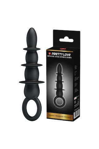 Hızlı Express Pretty Love 13 Cm Boğumlu Süper Kalite Anal Plug Anal Açıcı Zenci Dildo