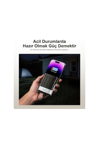 Imuto 3600mwh Aa Şarj Edilebilir Pil + Power Case Şarj Kiti 4 Lü Paket