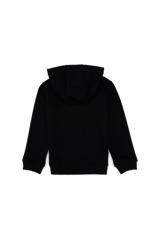 U.S. Polo Assn. Kız Çocuk Siyah Kapüşonlu Fermuarlı Basic Sweatshirt 50316837-VR046