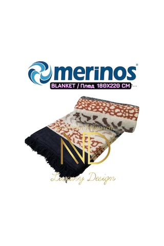 Merinos Sanna Çift Kişilik Battaniye Çok Renkli