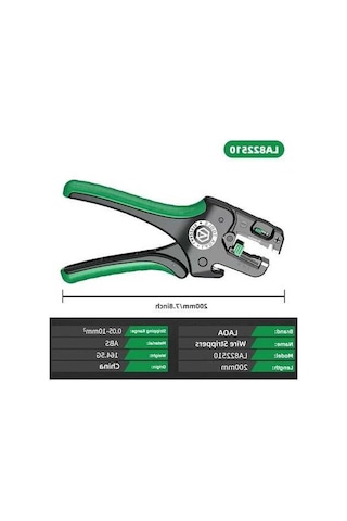 Tongxida La822510 Çok İşlevli Hızlı Tel Sıyırma Penesi 0.05-10 Mm2 Kablo