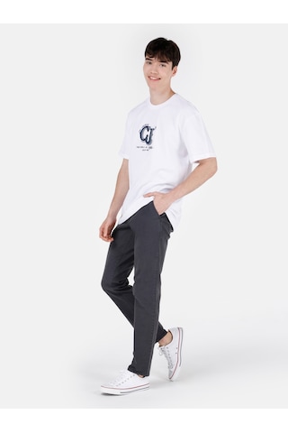 Colin's Colins Dar Kesim Orta Bel Düz Paça Düğmeli Pamuk Karışımlı Gri Erkek Pantolon Cl1049749 Cl1049749 Q1.v2 Gra Gri