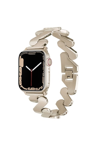 Watch 38mm Kordon Uyumlu Krd-80 Metal Strap Kayış Mkst- Gold