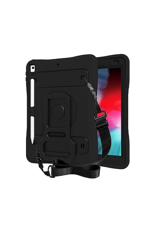 Apple Uyumlu iPad 10.2 2021 9.nesil Zore Yeni Nesil Kalem Bölmeli Defender Tablet Silikon Arka Kapak